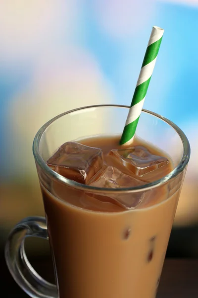 Iced milk coffee — Stock Photo, Image