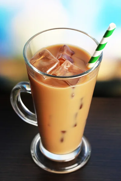 Iced milk coffee — Stock Photo, Image