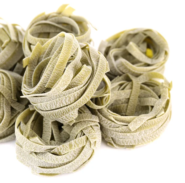 Green raw pasta — Stock Photo, Image