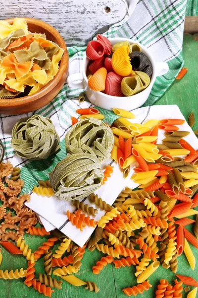 Variedad de pasta colorida — Foto de Stock