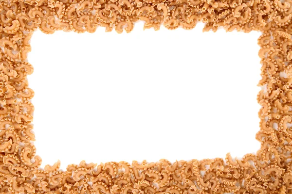 Pasta di grano saraceno su bianco — Foto Stock