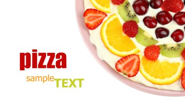 meyve tatlı pizza