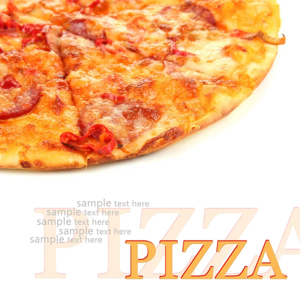 Smaczna pizza pepperoni — Zdjęcie stockowe