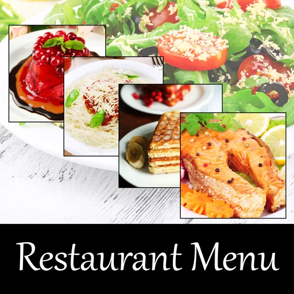 Menu del ristorante — Foto Stock