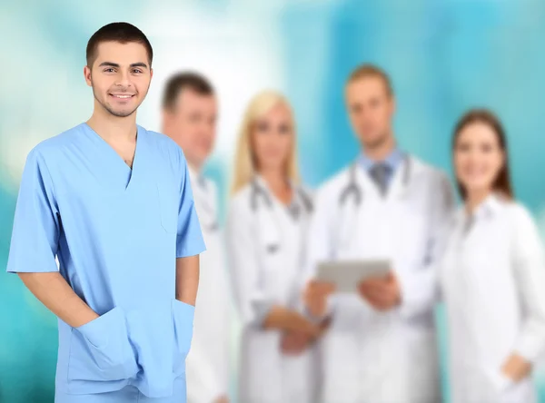 Trabajadores médicos en el hospital — Foto de Stock