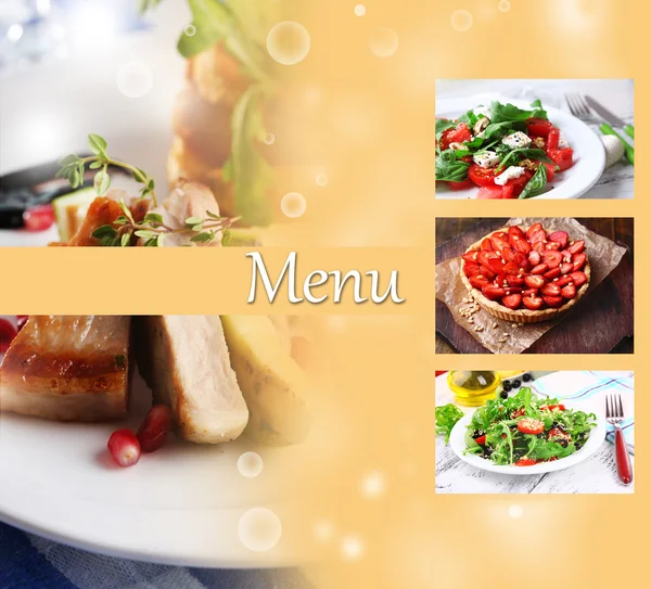 Menu del ristorante — Foto Stock