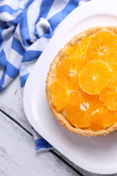 Crostata all'arancia fatta in casa — Foto Stock