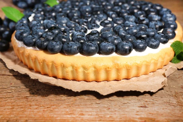 Pastel casero con arándanos — Foto de Stock