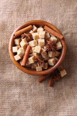 kahverengi şeker cubes