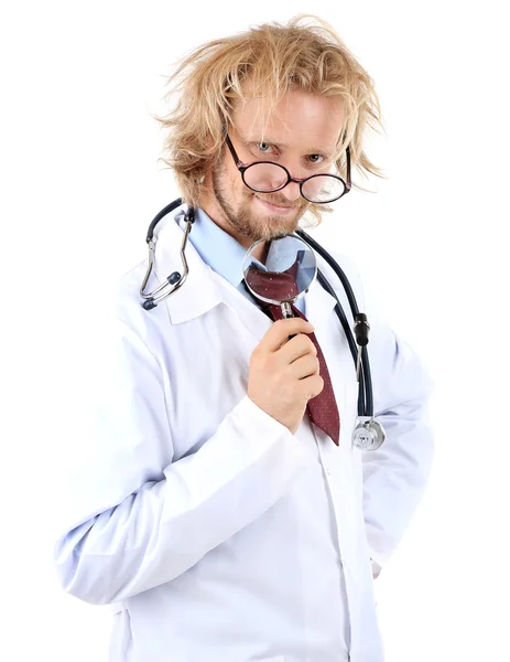 Médico divertido en gafas — Foto de Stock