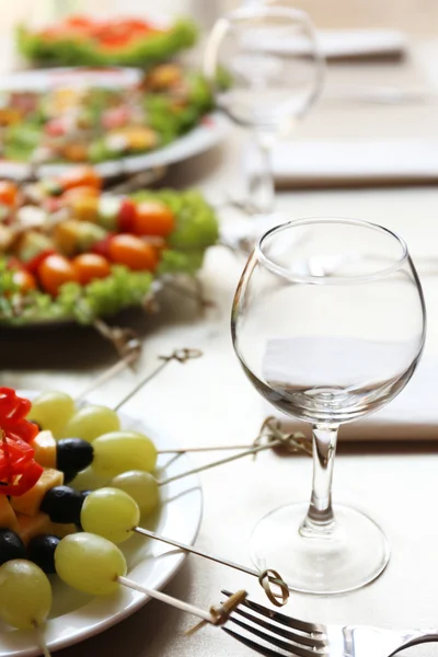 Restaurant table réglage — Photo