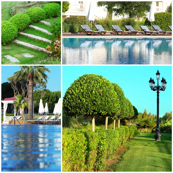 Collage de hermosa naturaleza paisajismo — Foto de Stock