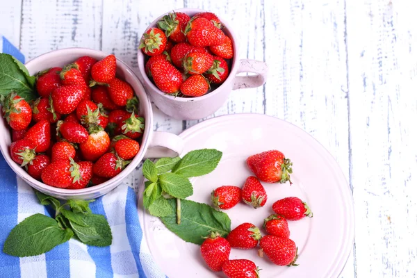 Mogna söta jordgubbar — Stockfoto