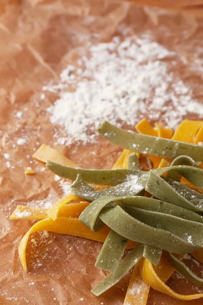 Raw homemade pasta — Stock Photo, Image