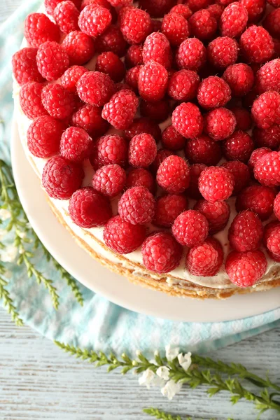 Tasty cake with fresh berries — Stock Photo, Image