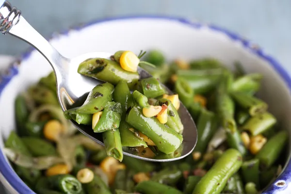 Salad with green beans — Stock Photo, Image