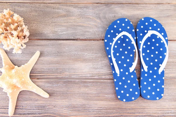 Kleur flip-flops — Stockfoto