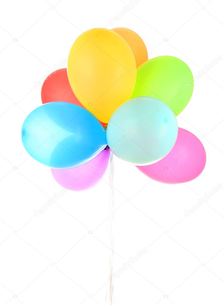 Colorful holiday balloons
