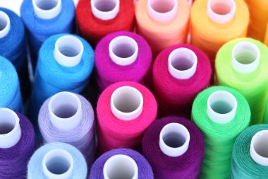 Multicolor sewing threads clipart