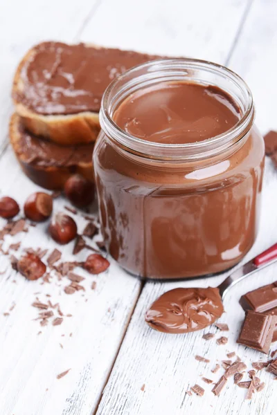 Crema al cioccolato dolce — Foto Stock