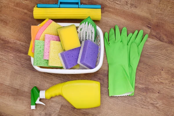 Productos y herramientas de limpieza — Foto de Stock
