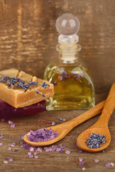 Spa with lavender oil — Stock Photo, Image