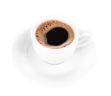Bir fincan koyu kahve.