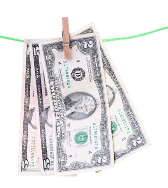 ipte asılı banknotlar