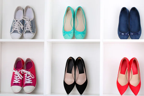 Colorful female shoes — Stock Photo, Image