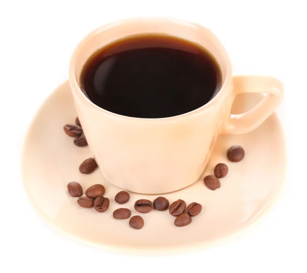Černý šálek kávy — Stock fotografie