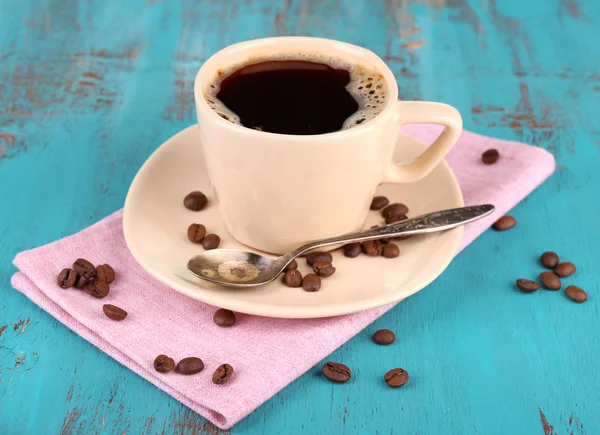 Kopp kaffe på bordet — Stockfoto