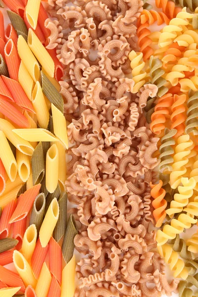 Variety of colorful pasta — Stock Photo, Image