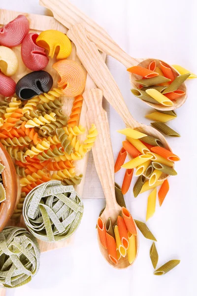 Variety of colorful pasta — Stock Photo, Image