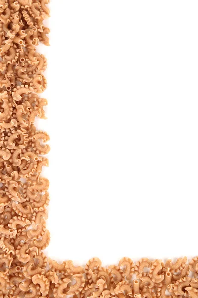 Makaron gryczany na białym tle — Zdjęcie stockowe