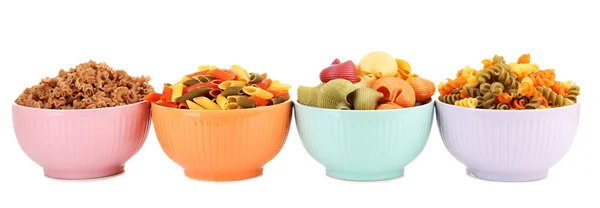 Sortiment av färgglada pasta — Stockfoto