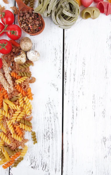 Composition of colorful pasta — Stock Photo, Image
