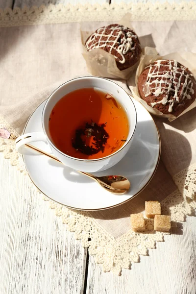 Cup of tea on table — Stock Photo, Image