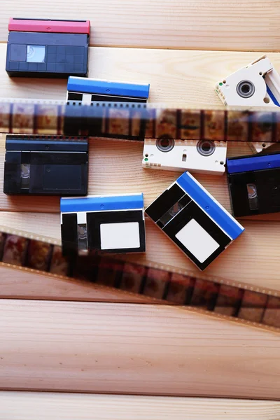 Collection of retro audio tapes — Stock Photo, Image