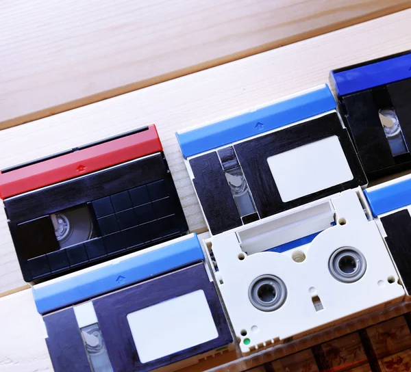 Kolekcja retro kaset audio — Zdjęcie stockowe