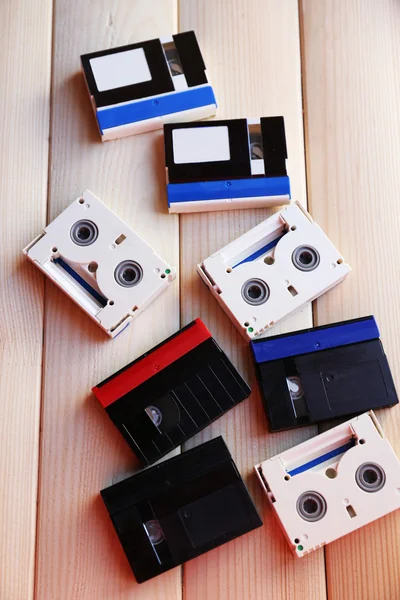 Collection of retro audio tapes — Stock Photo, Image