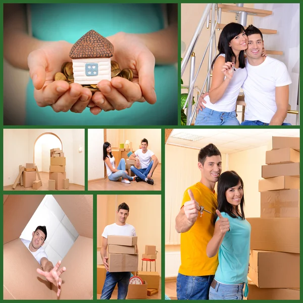 Immobilien-Collage — Stockfoto