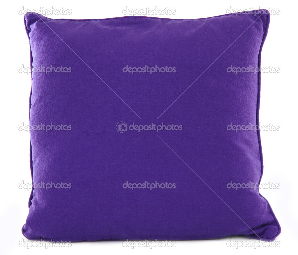 One purple pillow