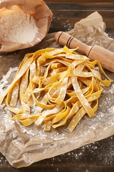 Raw homemade pasta — Stock Photo, Image
