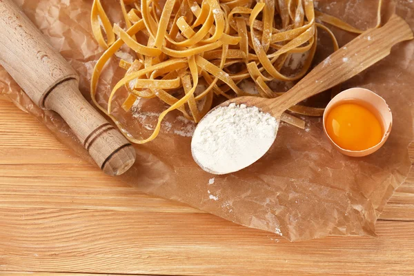 Raw homemade pasta — Stock Photo, Image