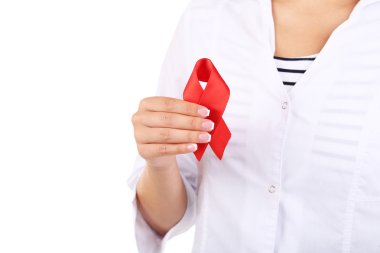 AIDS bilinçlendirme şerit kadınla