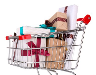 Alışveriş sepeti içinde birçok mevcut kutuları