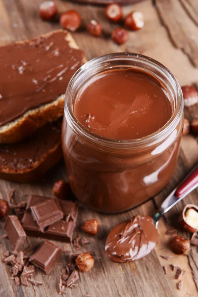 Crema de chocolate dulce — Foto de Stock