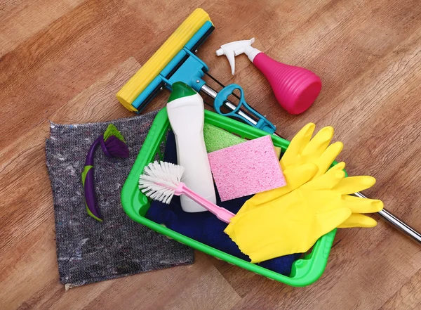 Collection of cleaning tools — Stock Photo, Image