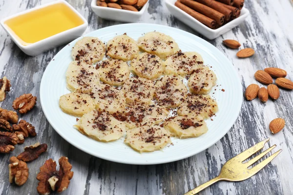 Sweetened fried banana — Stock Photo, Image