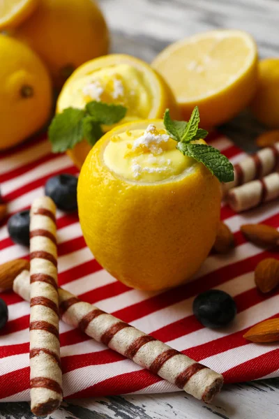 Dolci gustosi al limone, da vicino — Foto Stock